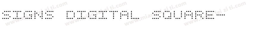 Signs Digital Square字体转换